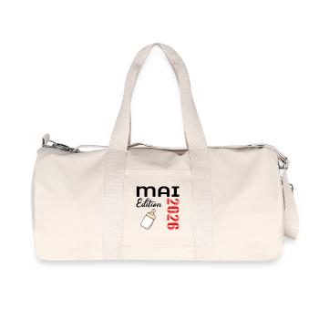 Birth Baby May 2026 - Recycled Canvas Sports Bag by Stanley/Stella - natural - Front