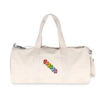 INCLUSION DOGS DIVERSITY - Recycled Canvas Sports Bag by Stanley/Stella - natural - Front