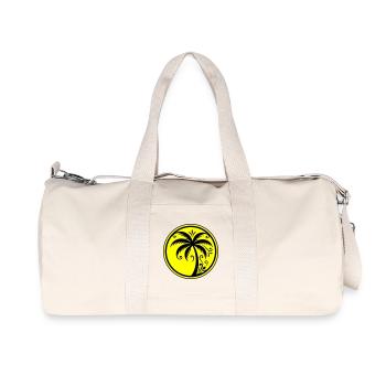 Palm tree icon beach - Recycled Canvas Sports Bag by Stanley/Stella - natural - Front