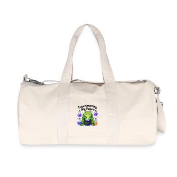 Experimenting My Future Frog Shirt Cute Science Te - Recycled Canvas Sports Bag by Stanley/Stella - natural - Front