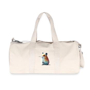 Pfeifhase - Recycelte Canvas-Sporttasche von Stanley/Stella - Naturweiß - Vorne
