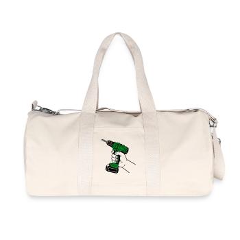 Homme à tout faire - Sac de sport en toile recyclée Stanley/Stella - blanc naturel - Devant