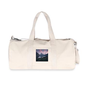 Alpine evening reflection - Recycled Canvas Sports Bag by Stanley/Stella - natural - Front