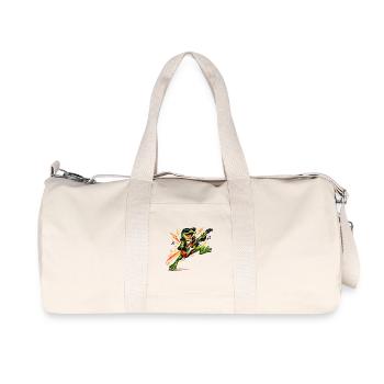 Frog Rocker with Electric Guitar - Recycled Canvas Sports Bag by Stanley/Stella - natural - Front