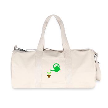 Jardin - Sac de sport en toile recyclée Stanley/Stella - blanc naturel - Devant