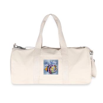 poisson - Sac de sport en toile recyclée Stanley/Stella - blanc naturel - Devant