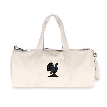 Majestic Capercaillie, Wilderness, Mountain - Recycled Canvas Sports Bag by Stanley/Stella - natural - Front