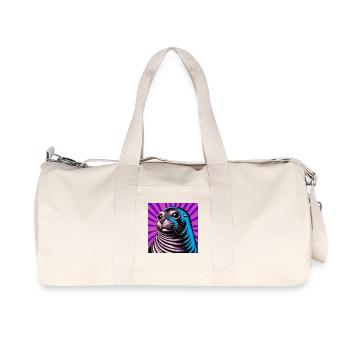 Phoque - Sac de sport en toile recyclée Stanley/Stella - blanc naturel - Devant