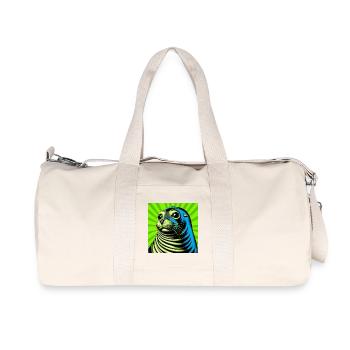 Phoque - Sac de sport en toile recyclée Stanley/Stella - blanc naturel - Devant