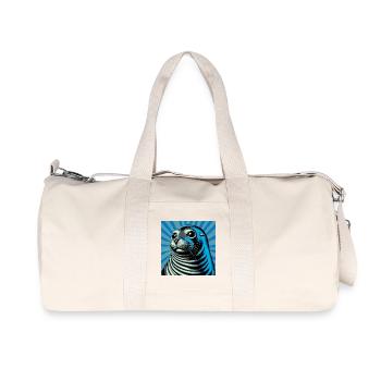Phoque - Sac de sport en toile recyclée Stanley/Stella - blanc naturel - Devant