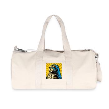 Phoque - Sac de sport en toile recyclée Stanley/Stella - blanc naturel - Devant