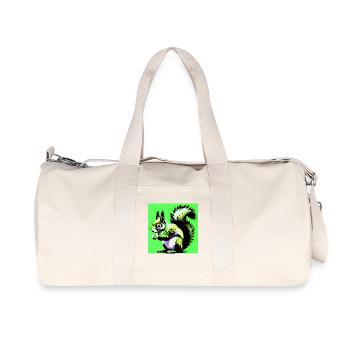 écureuil - Sac de sport en toile recyclée Stanley/Stella - blanc naturel - Devant