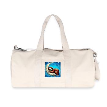 La paresse dort sur la Lune - Sac de sport en toile recyclée Stanley/Stella - blanc naturel - Devant