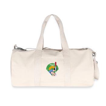 Fokus-Auge auf den Ball Baseball - Recycelte Canvas-Sporttasche von Stanley/Stella - Naturweiß - Vorne