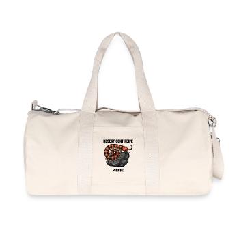 Centipede Wüstengefahr Pinch Centipede Schwarz - Recycelte Canvas-Sporttasche von Stanley/Stella - Naturweiß - Vorne