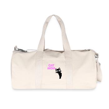 T-shirt Cat Mom pour vrais amoureux des chats Chat - Sac de sport en toile recyclée Stanley/Stella - blanc naturel - Devant
