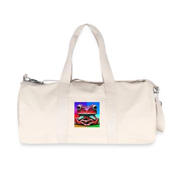 grenouille - Sac de sport en toile recyclée Stanley/Stella - blanc naturel - Devant