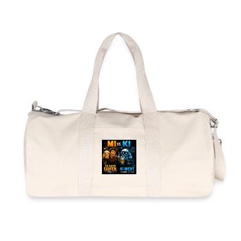 MI vs KI – Prost statt Prompt - Recycelte Canvas-Sporttasche von Stanley/Stella - Naturweiß - Vorne