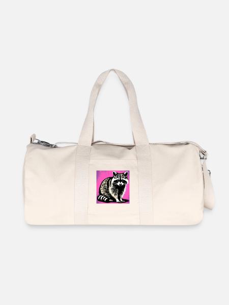 Raccoon - Recycled Canvas Sports Bag by Stanley/Stella - natural