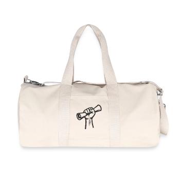 Poing levé sur rouleau - Sac de sport en toile recyclée Stanley/Stella - blanc naturel - Devant