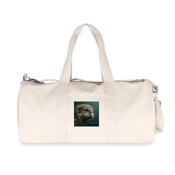Kakapo – Rare Green Parrot - Recycled Canvas Sports Bag by Stanley/Stella - natural - Front