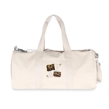 Wasser und Bier - Recycelte Canvas-Sporttasche von Stanley/Stella - Naturweiß - Vorne