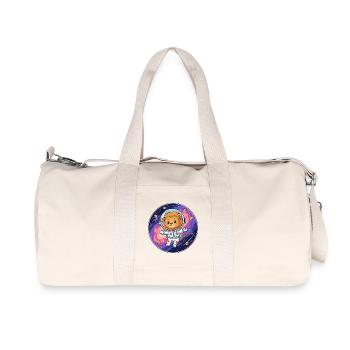 Leo astronaut in space - Recycled Canvas Sports Bag by Stanley/Stella - natural - Front