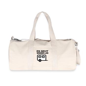 Camping - Recycelte Canvas-Sporttasche von Stanley/Stella - Naturweiß - Vorne