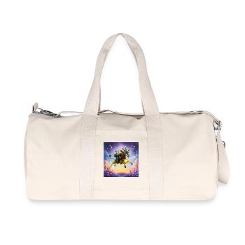 Rocket giraffe with heart - Recycled Canvas Sports Bag by Stanley/Stella - natural - Front