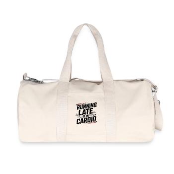 Running late is my cardio - Recycled Canvas Sports Bag by Stanley/Stella - natural - Front