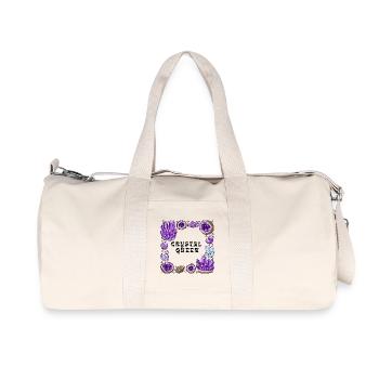 Amnetyst Crystal Geode Circle - Recycled Canvas Sports Bag by Stanley/Stella - natural - Front