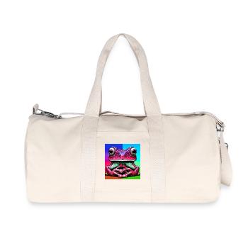 frog - Recycled Canvas Sports Bag by Stanley/Stella - natural - Front