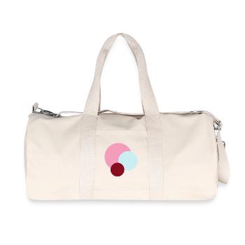 Planets in Pink Universe - Recycled Canvas Sports Bag by Stanley/Stella - natural - Front