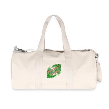 Summer style with palm trees - Recycled Canvas Sports Bag by Stanley/Stella - natural - Front