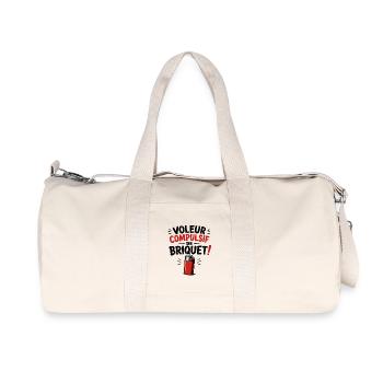 Voleur Compulsif de Briquet ! - Sac de sport en toile recyclée Stanley/Stella - blanc naturel - Devant