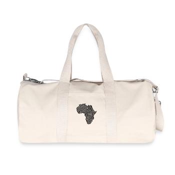 Fingerprint Africa - Recycled Canvas Sports Bag by Stanley/Stella - natural - Front