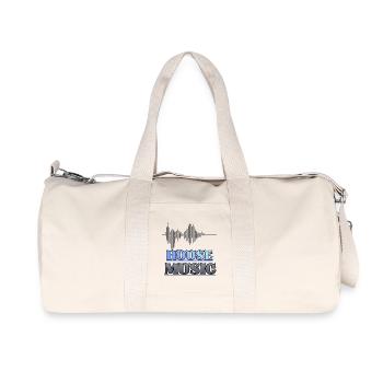 House Music - Recycled Canvas Sports Bag by Stanley/Stella - natural - Front