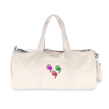 Blumen - Recycelte Canvas-Sporttasche von Stanley/Stella - Naturweiß - Vorne
