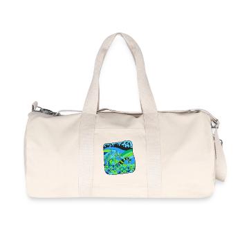 Green Deco Waves - Recycled Canvas Sports Bag by Stanley/Stella - natural - Front