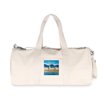 Ascona Colour Play Coastal City - Recycled Canvas Sports Bag by Stanley/Stella - natural - Front