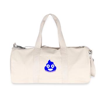 Blue Poop  Glow - Recycled Canvas Sports Bag by Stanley/Stella - natural - Front