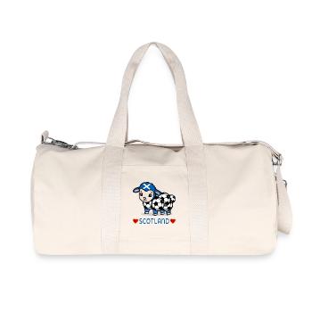 Scotland Lamb Soccer - Recycled Canvas Sports Bag by Stanley/Stella - natural - Front