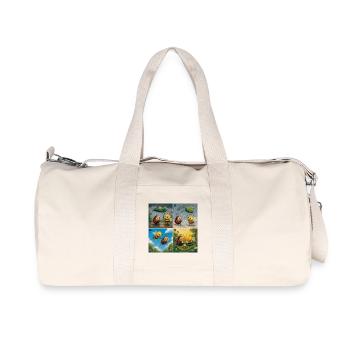 Ladybug and Bee: A Sweet First Moment - Recycled Canvas Sports Bag by Stanley/Stella - natural - Front