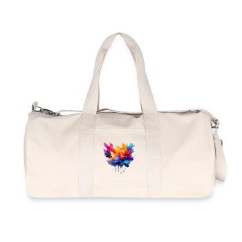 Color explosion color flow - Recycled Canvas Sports Bag by Stanley/Stella - natural - Front
