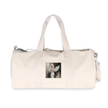 Angel of Heaven in White - Recycled Canvas Sports Bag by Stanley/Stella - natural - Front