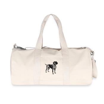 German shorthaired pointer - Recycled Canvas Sports Bag by Stanley/Stella - natural - Front