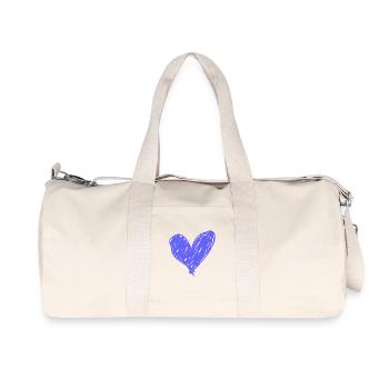 Herz - Recycelte Canvas-Sporttasche von Stanley/Stella - Naturweiß - Vorne