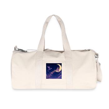Moonlight Dragon Blossom - Recycled Canvas Sports Bag by Stanley/Stella - natural - Front