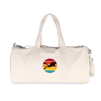 Freediving Gift Idea for Underwater Adventures - Recycled Canvas Sports Bag by Stanley/Stella - natural - Front