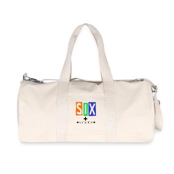 SIX Color Block Logo Streetwear - Recycled Canvas Sports Bag by Stanley/Stella - natural - Front